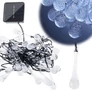 Kép 3/6 - IceGlow 6,5 m-es napelemes jégcsap lámpák kertbe, hideg fehér, 30 LED-es