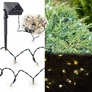 Kép 2/10 - SolarBloom 7 m-es napelemes virág kerti LED fényfüzér, meleg fehér, 50 LED-es