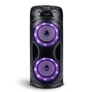 Kép 3/5 - 10W-os vezeték nélküli bluetooth hangfal RGB világítással, AUX/USB/FM rádió/karaoke, 38,5 x 16 x 16 cm
