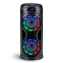 Kép 2/5 - 10W-os vezeték nélküli bluetooth hangfal RGB világítással, AUX/USB/FM rádió/karaoke, 38,5 x 16 x 16 cm