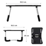 Kép 2/3 - Összecsukható laptoptartó asztal, 59,5 x 39,5 cm, szürke-fekete, RT