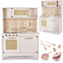 Kép 1/7 - Gyermek retro MDF fa konyha BOHO kiegészítőkkel