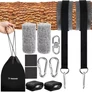 Kép 1/2 - Trizand függőágy/hinta rögzítő készlet, 2 kötél, 2 karabiner, 150 kg-ig