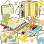 Kép 1/2 - Érzékszervi szenzoros montessori manipulatív tábla dinoszaurusz eset