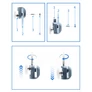 Kép 3/8 - 8 db zuhanykabin görgő (4 db szimpla + 4 db dupla kerék), 4-6 mm vastagságú üveghez, IT