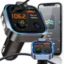 Kép 1/4 - FM bluetooth transmitter és kihangosító, MP3, SD, 3 db USB bemenettel