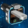 Kép 3/4 - FM BT transmitter és kihangosító, MP3, SD, 3 db USB bemenettel, RGB világítással