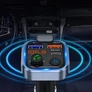 Kép 4/4 - FM BT transmitter és kihangosító, MP3, SD, 3 db USB bemenettel, RGB világítással