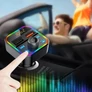 Kép 2/4 - FM BT transmitter és kihangosító, MP3, microSD, 2 db USB bemenettel, RGB világítással