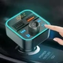 Kép 3/4 - FM BT transmitter és kihangosító, MP3, microSD, 2 db USB bemenettel, RGB világítással