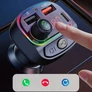 Kép 2/5 - iOS és Android kompatibilis FM transmitter és kihangosító, MP3, SD, töltőfunkcióval, 2x USB, USB-c 3.1A 12/ 24V