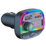 Kép 5/5 - iOS és Android kompatibilis FM transmitter és kihangosító, MP3, SD, töltőfunkcióval, 2x USB, USB-c 3.1A 12/ 24V