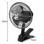 Kép 3/8 - Xtrobb Autós  Forgó ventilátor klipszel, 23194