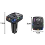Kép 2/7 - FM transmitter és kihangosító, MP3/WMA adó 2 x USB + USB c, bluetooth 5.3, LED,QC 3.0