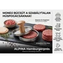 Kép 2/4 - Alpina hamburgerprés fanyéllel