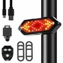 Kép 1/4 - Dunlop kerékpár hátsó lámpa LED irányjelzővel usb-c távirányítóval 95x35x25mm
