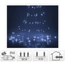 Kép 4/4 - 200 micro LED-es kültéri-beltéri fényfüggöny, hideg fehér, hálózati adapterrel, 2 m