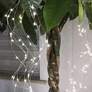 Kép 3/6 - 300 micro LED-es, hideg fehér, hálózati adapteres, vízesés fényfüggöny, 3 m