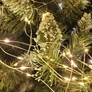 Kép 2/8 - 100 micro LED-es fényfüggöny, hálózati adapteres, meleg fehér