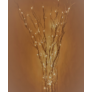 Kép 3/6 - 12 LED-es világító arany sakura fűzfa ágak, 40 cm magas - meleg fehér