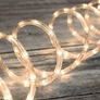 Kép 1/5 - 216 LED-es masszív fénykábel, kültéri-beltéri, 8 világítási móddal, meleg fehér, 9 m