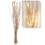 Kép 1/6 - 12 LED-es világító arany sakura fűzfa ágak, 40 cm magas - meleg fehér