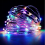 Kép 1/3 - 80 micro LED-es karácsonyi kültéri-beltéri fényfüzér, színes, 8 m