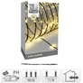 Kép 3/4 - 120 LED-es kültéri-beltéri fényfüzér, hálózati, meleg fehér, 9 m