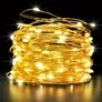 Kép 2/5 - 80 micro LED-es kültéri-beltéri fényfüzér, meleg fehér, 8 m