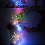 Kép 3/5 - 300 micro LED-es, színes RGB, hálózati adapteres, vízesés fényfüggöny, 3 m