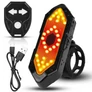 Kép 6/7 - Kerékpár + roller irányjelző és hátsó LED világítás, kormányra szerelhető távirányítóval, USB töltővel