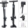 Kép 1/3 - XQmax kerékpárpumpa, nyomásmérővel 11 bar 160 PSI, 63*15 cm, minden szelep típushoz