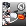 Kép 3/7 - Erős fényű LED-es vízálló kerékpár első és hátsó lámpa, USB-s, RT