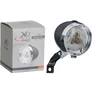 Kép 7/7 - XQmax Retró króm Első kerékpár LED-es lámpa, elemes