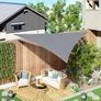 Kép 3/9 - 3x3x3 m-es háromszög napvitorla – szürke, vízálló