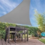 Kép 1/5 - Háromszög napvitorla, árnyékoló, vízlepergető felülettel,  3 x 3 m - szürke