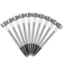Kép 6/6 - Napelemes inox kerti LED lampa, 36 cm