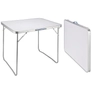 Kép 7/7 - Összecsukható kemping asztal, hordozófüllel, vizálló, 80 x 60 x 69 cm, fehér
