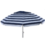 Kép 3/3 - Masszív alu csöves dönthető strand napernyő, 1,5 m, kék csíkos, hordozótáskával