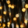 Kép 1/7 - Napelemes dekor gömb kerti LED fényfüzér, meleg fehér, 20 db