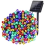 Kép 3/5 - 400 LED-es XXL hosszú napelemes kerti fényfüzér, 24 m, színes