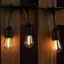 Kép 3/6 - 10 LED-es hosszabbítható lámpafüzér, teraszvilágítás, időjárásálló IP44, 10 m - meleg fehér
