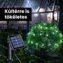 Kép 2/6 - 100 micro LED-es napelemes dekor fényfüzér, hideg fehér, 7m