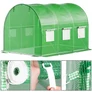Kép 11/14 - UV4 szűrős megerősített fémvázas, fóliasátor, 140g/m2, 3 x 2 x 2 m, zöld,  4 db fémbordával