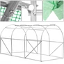Kép 12/14 - UV4 szűrős megerősített fémvázas, fóliasátor, 140g/m2, 3 x 2 x 2 m, zöld,  4 db fémbordával