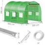 Kép 14/14 - UV4 szűrős megerősített fémvázas, fóliasátor, 140g/m2, 3 x 2 x 2 m, zöld,  4 db fémbordával