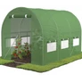 Kép 1/6 - UV5 szűrős horganyzott fémvázas fóliasátor, 140g/m2, 3 x 2 x 2 m, zöld