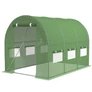 Kép 2/6 - UV5 szűrős horganyzott fémvázas, fóliasátor, 140g/m2, 3 x 2 x 2 m, zöld,  4 db fémbordával