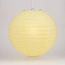 Kép 4/4 - Nagyméretű Napelemes Party LED Lampion, 28 cm, sárga, 1 db