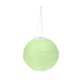 Kép 5/5 - Nagyméretű Napelemes Party LED Lampion, 28 cm, zöld, 1 db
